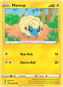 Pokémon-Karte Mareep 054/203