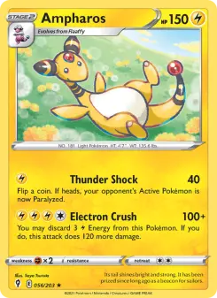 Pokémon-Karte Ampharos 056/203