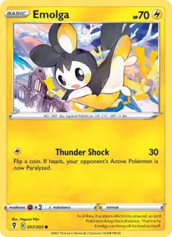 Pokémon-Karte Emolga 057/203