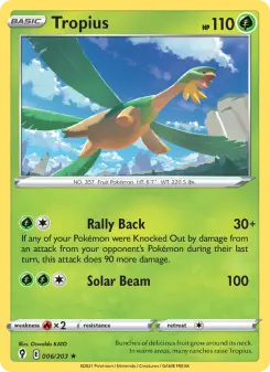 Pokémon-Karte Tropius 006/203