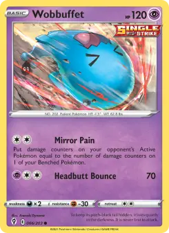 Pokémon-Karte Wobbuffet 066/203