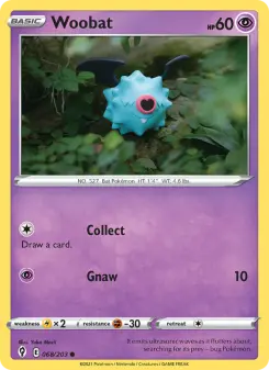Pokémon-Karte Woobat 068/203