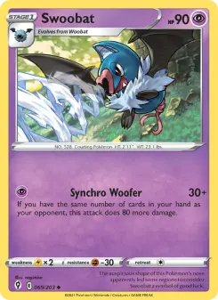 Pokémon-Karte Swoobat 069/203