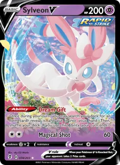 Pokémon-Karte Sylveon V 074/203