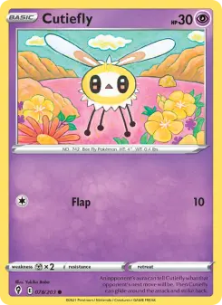 Pokémon-Karte Cutiefly 078/203