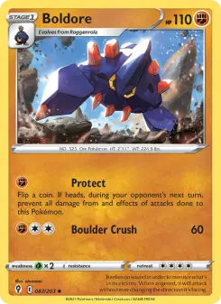 Pokémon-Karte Boldore 087/203