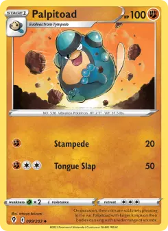 Pokémon-Karte Palpitoad 089/203