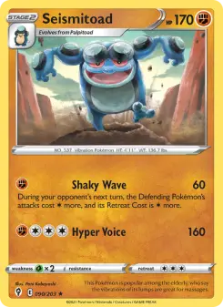 Pokémon-Karte Seismitoad 090/203