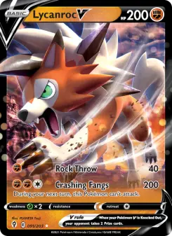 Pokémon-Karte Lycanroc V 091/203