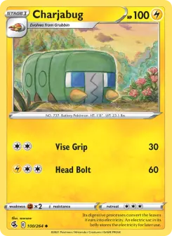 Pokémon-Karte Charjabug 100/264