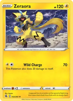 Pokémon-Karte Zeraora 102/264