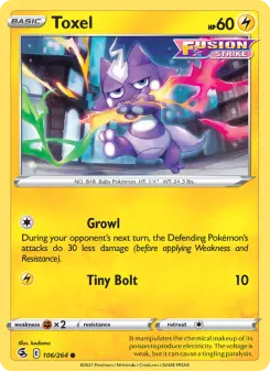 Pokémon-Karte Toxel 106/264