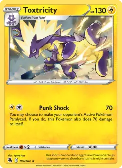 Pokémon-Karte Toxtricity 107/264