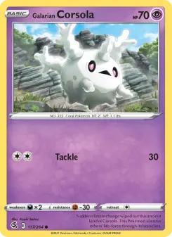 Pokémon-Karte Galarian Corsola 117/264