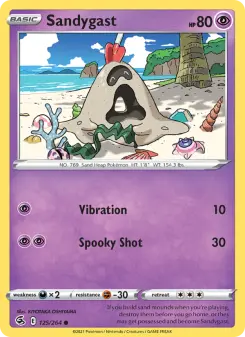 Pokémon-Karte Sandygast 125/264