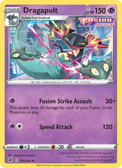 Pokémon-Karte Dragapult 130/264