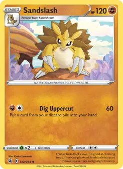 Pokémon-Karte Sandslash 132/264