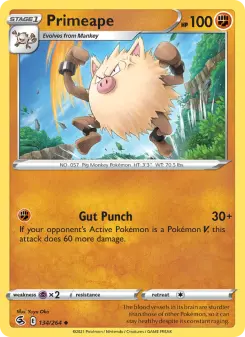 Pokémon-Karte Primeape 134/264