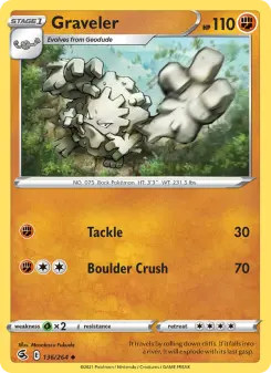 Pokémon-Karte Graveler 136/264