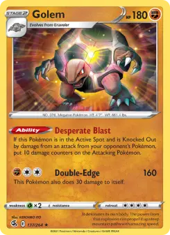 Pokémon-Karte Golem 137/264