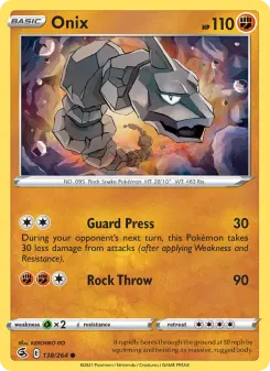 Pokémon-Karte Onix 138/264