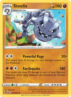 Pokémon-Karte Steelix 139/264