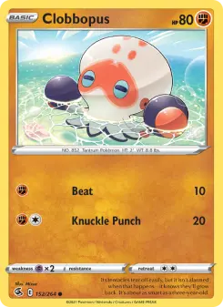 Pokémon-Karte Clobbopus 152/264