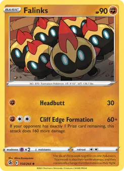 Pokémon-Karte Falinks 154/264
