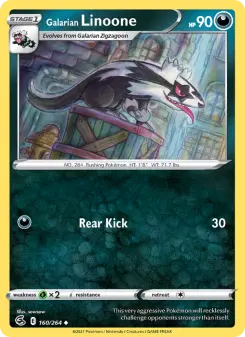 Pokémon-Karte Galarian Linoone 160/264