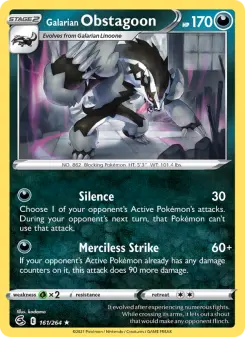 Pokémon-Karte Galarian Obstagoon 161/264