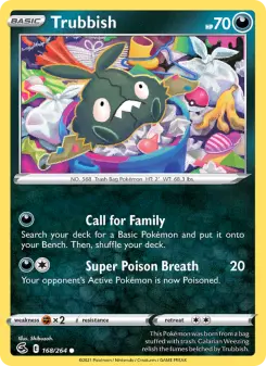 Pokémon-Karte Trubbish 168/264