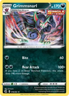 Pokémon-Karte Grimmsnarl 178/264