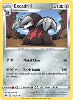 Pokémon-Karte Excadrill 183/264