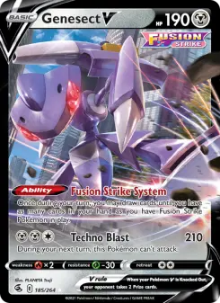 Pokémon-Karte Genesect V 185/264