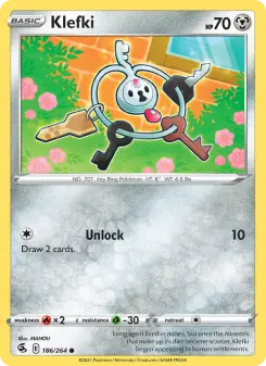 Pokémon-Karte Klefki 186/264