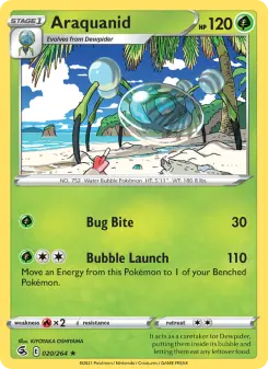 Pokémon-Karte Araquanid 020/264