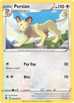 Pokémon-Karte Persian 200/264