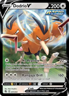 Pokémon-Karte Dodrio V 201/264