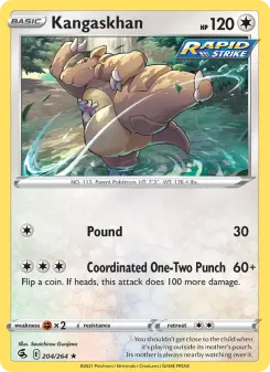 Pokémon-Karte Kangaskhan 204/264