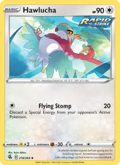 Pokémon-Karte Hawlucha 216/264