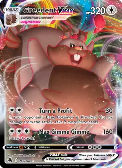 Pokémon-Karte Greedent VMAX 218/264