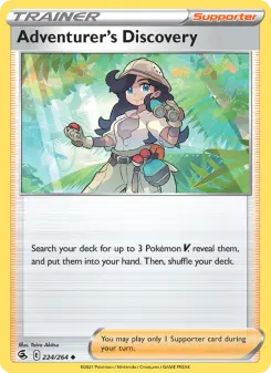 Pokémon-Karte Adventurer's Discovery 224/264