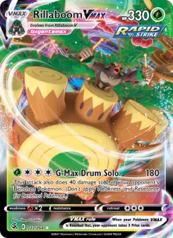 Pokémon-Karte Rillaboom VMAX 023/264