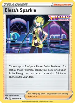 Pokémon-Karte Elesa's Sparkle 233/264