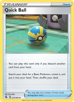 Pokémon-Karte Quick Ball 237/264