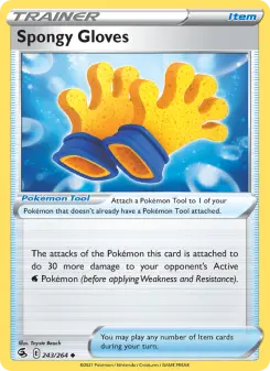 Pokémon-Karte Spongy Gloves 243/264