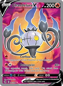 Pokémon-Karte Chandelure V 247/264