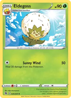 Pokémon-Karte Eldegoss 025/264