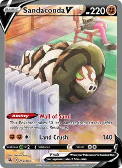 Pokémon-Karte Sandaconda V 252/264