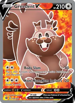 Pokémon-Karte Greedent V 256/264